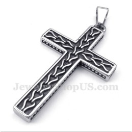 Pendentif Croix En Titane Moulé Pour Homme Avec Chaîne Offerte