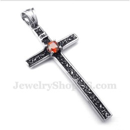 Pendentif Croix En Titane Moulé Pour Homme Avec Chaîne Offerte