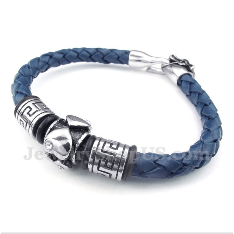 Bracelet En Cuir Et Titane Pour Homme Bracelet En Cuir Et Titane Pour Homme