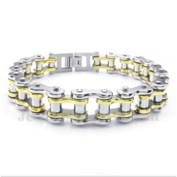 Bracelet Homme En Titane Et Or
