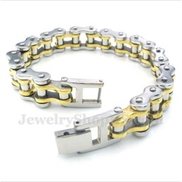 Bracelet Homme En Titane Et Or