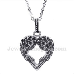 Pendentif Plume En Titane Et Diamant Pour Homme Avec Chaîne Offerte