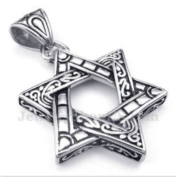 Pendentif Étoile De David En Titane Pour Homme Avec Chaîne Offerte
