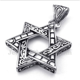 Pendentif Étoile De David En Titane Pour Homme Avec Chaîne Offerte