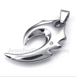 Pendentif Croc De Loup En Titane Pour Homme Avec Chaîne Offerte