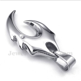 Pendentif Croc De Loup En Titane Pour Homme Avec Chaîne Offerte