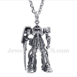 Pendentif Robot En Titane Pour Homme Avec Chaîne Offerte