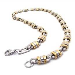 Collier En Titane Doré De 22 Pouces
