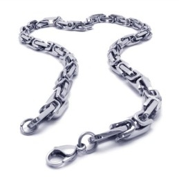 Collier Délicat En Argent Titane De 54 Cm