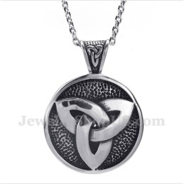 Pendentif Nœud Celtique En Titane Pour Homme Avec Chaîne Offerte