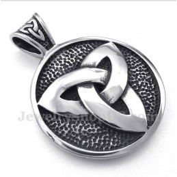 Pendentif Nœud Celtique En Titane Pour Homme Avec Chaîne Offerte