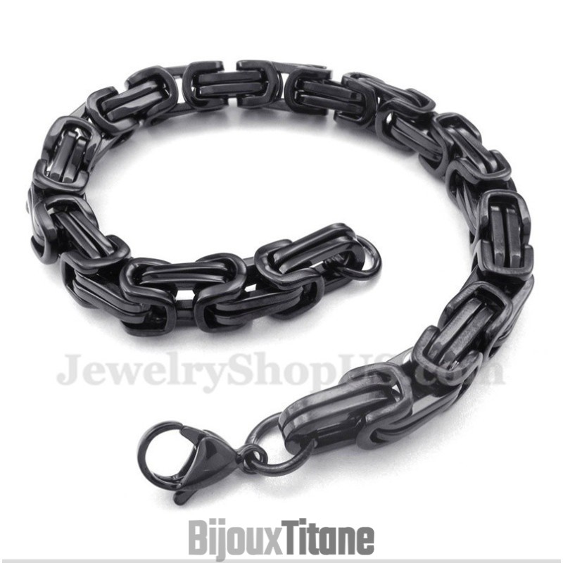 Bracelet Homme En Titane Noir Bracelet Homme En Titane Noir