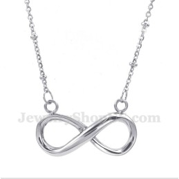 Collier Symbole De L'Infini En Titane Pour Homme