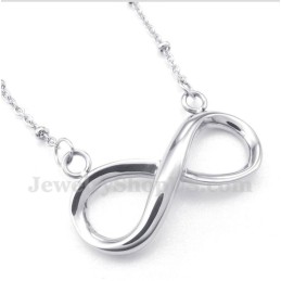 Collier Symbole De L'Infini En Titane Pour Homme