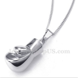 Pendentif Gant De Boxe En Titane Pour Homme Avec Chaîne Offerte