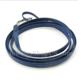 Bracelet En Cuir Et Titane Pour Homme