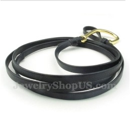 Bracelet En Cuir Et Titane Pour Homme