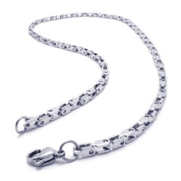 Collier Fin En Argent Et Titane De 20,5 Pouces