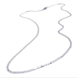 Collier Fin En Argent Et Titane De 19,7 Pouces