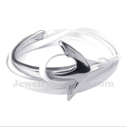 Bracelet Ancre En Cuir Et Titane Pour Homme