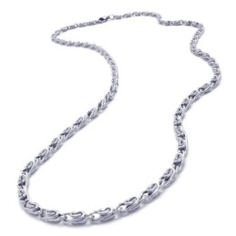 Collier En Argent Et Titane De 20 Pouces