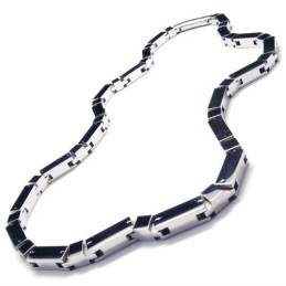 Collier Cuboïde En Argent Titane De 20,5 Pouces