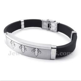 Bracelet En Caoutchouc Titane Pour Homme