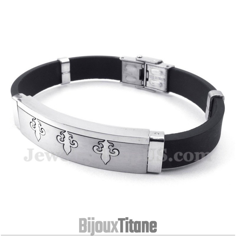 Bracelet En Caoutchouc Titane Pour Homme Bracelet En Caoutchouc Titane Pour Homme
