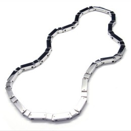 Collier Cuboïde En Argent Titane De 20,5 Pouces