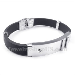 Bracelet En Caoutchouc Titane Pour Homme