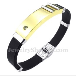 Bracelet En Caoutchouc Titane Pour Homme