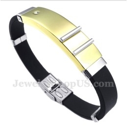 Bracelet En Caoutchouc Titane Pour Homme