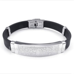 Bracelet En Caoutchouc Titane Pour Homme