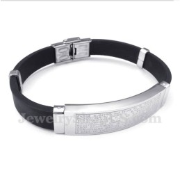 Bracelet En Caoutchouc Titane Pour Homme