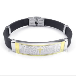 Bracelet En Caoutchouc Titane Pour Homme