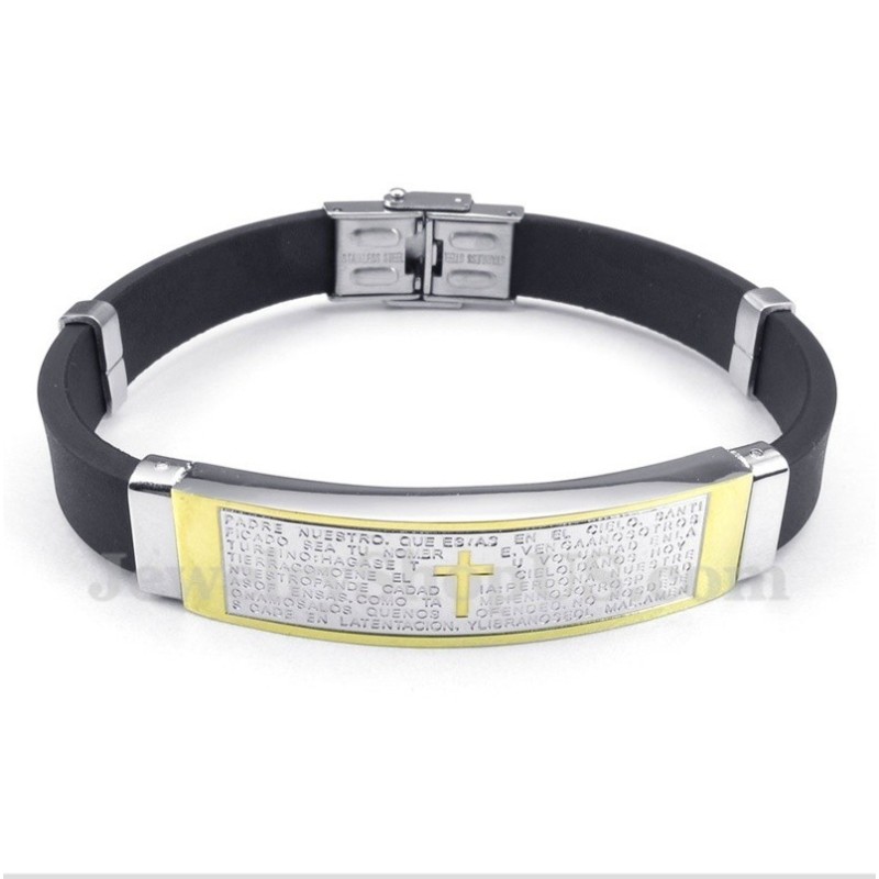 Bracelet En Caoutchouc Titane Pour Homme