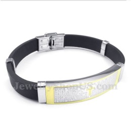 Bracelet En Caoutchouc Titane Pour Homme