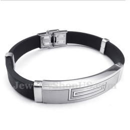 Bracelet En Caoutchouc Titane Pour Homme
