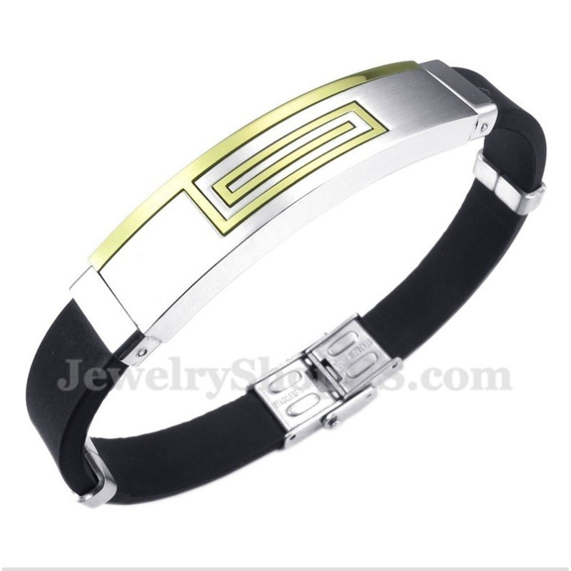 Bracelet En Caoutchouc Titane Pour Homme Bracelet En Caoutchouc Titane Pour Homme