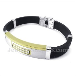 Bracelet En Caoutchouc Titane Pour Homme