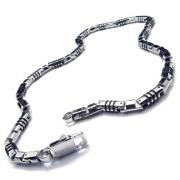 Collier Cuboïde En Argent Titane De 19,9 Pouces