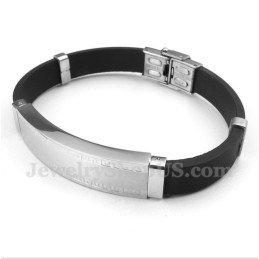 Bracelet En Caoutchouc Titane Pour Homme