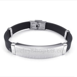 Bracelet En Caoutchouc Titane Pour Homme