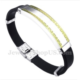 Bracelet En Caoutchouc Titane Pour Homme
