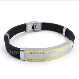Bracelet En Caoutchouc Titane Pour Homme