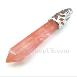Pendentif Prisme Hexagonal Émaillé Coloré Pour Homme Avec Chaîne Offerte