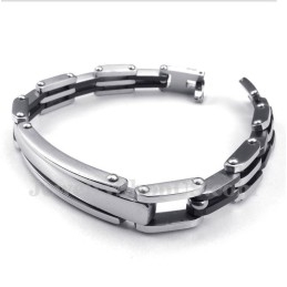 Bracelet Homme En Titane Noir