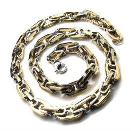 Collier En Titane Doré De 20,1 Pouces En Forme De Chaîne