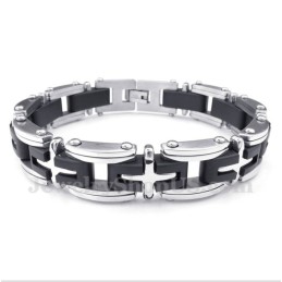 Bracelet Croix En Titane Pour Homme