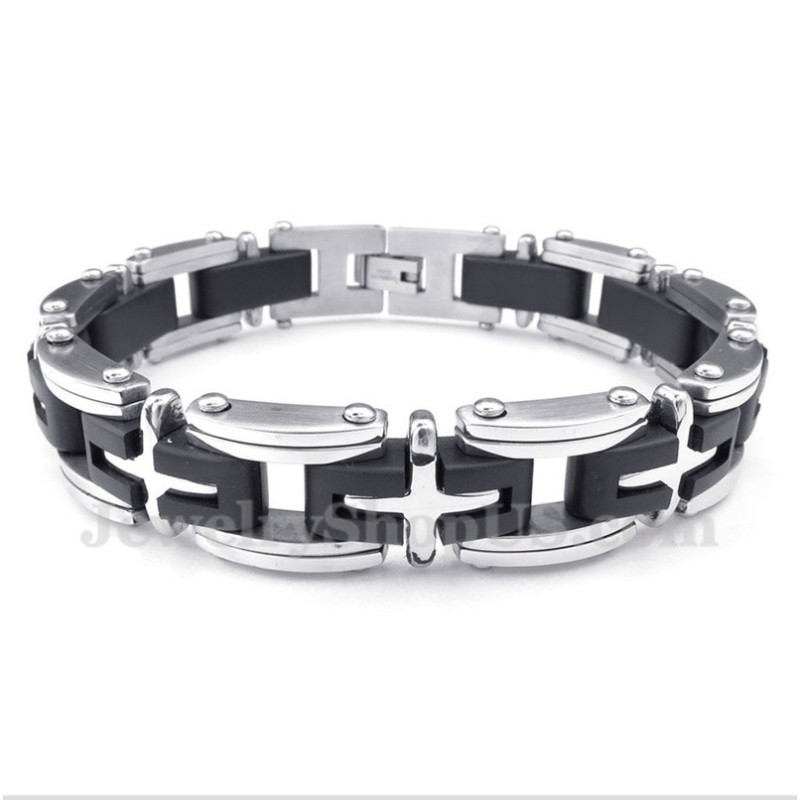 Bracelet Croix En Titane Pour Homme Bracelet Croix En Titane Pour Homme